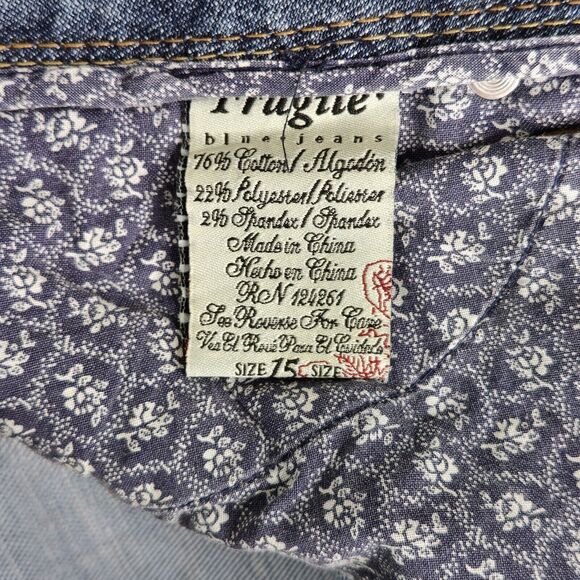 Fragile Jeans American Beauty The Classic Flare Womens 15 Hemmed 36x26 Mid Rise - Picture 5 of 14
